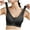 Black, variant on Super Soft Jelly Fabric Wire Seamless Seamless Comfortable Non Restraining Breathable Beautiful Sports Bra