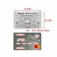 thumbnail image 4 of DEGASKEN Couple Greeting Wallet Card, Anniversary Gift for Husband, Stainless Steel, 1 Count, 4 of 5