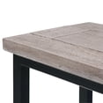 thumbnail image 6 of Simpli Home Skyler 18 inch Wide Solid Mango/Metal Industrial C Side Table in Birch/Black, Assembled, 6 of 9