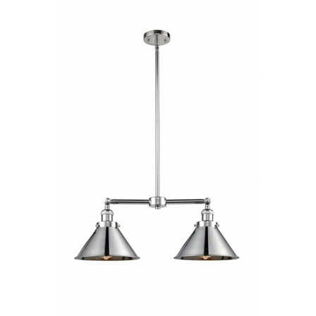Innovations 209-PC-M10-PC-LED Briarcliff 2 Light Chandelier part of the Franklin Restoration Collection, Polished Chrome
