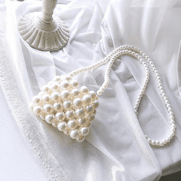 Handbag - woman's - Pearl Embellished Daily Bag