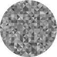thumbnail image 1 of Ahgly Company Indoor Square Patterned Ash Gray Area Rugs, 3' Square, 1 of 6