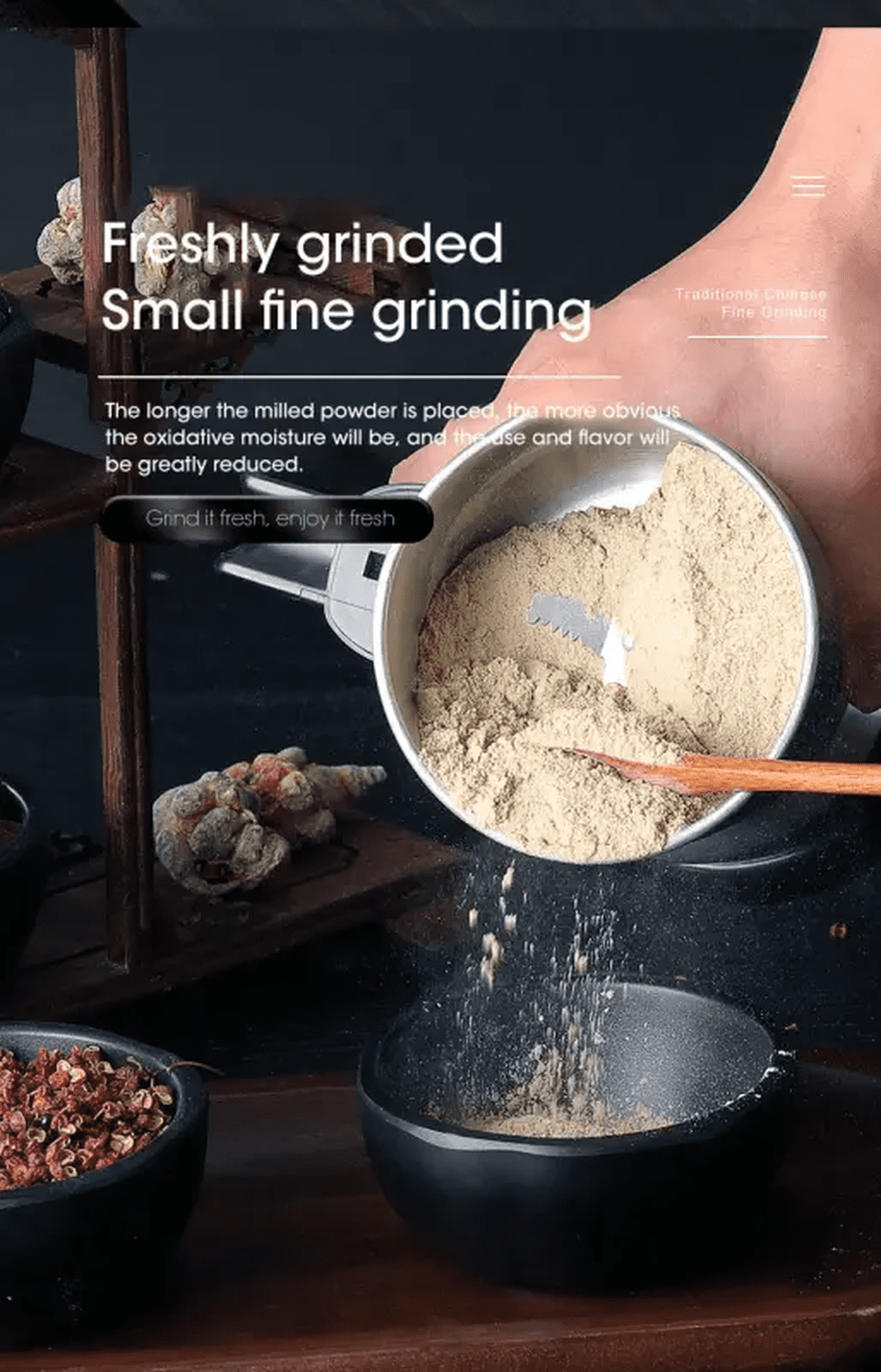 ComfyCreations Stainless Steel Corded Electric Coffee Grinder