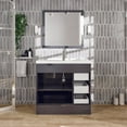 thumbnail image 7 of Eviva Lugano 36" Gray Modern Bathroom Vanity w/ White Integrated Top, 7 of 7