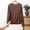 Coffee, variant on Polka Dot Shirts For Womens Long Sleeve Lettuce Hem Crewneck Printed Layering Tops Causal Loose Pajama Shirts Beige 4XL