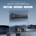 thumbnail image 2 of Portable Wireless Charging Air Conditioner, Mini Portable Air Conditioner, Wall Mount No Window AC Unit, Ductless Mini Split AC, Remote Quiet Cooling, Rechargeable Bedroom Kitchen (Black), 2 of 9