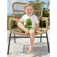 thumbnail image 6 of BemeyourBBs Toddler Baby Boy Football Avocado Bee Outfit Infant Boys Summer Clothes Embroidery Short Sleeve T shirt Top and Shorts Set Pockets, 6 of 9
