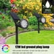 thumbnail image 1 of Lámpara solar de 12 LED Foco de jardín al aire libre Luz de enchufe de tierra colorida (RGB) Tmvgtek Para estrenar, 1 of 3