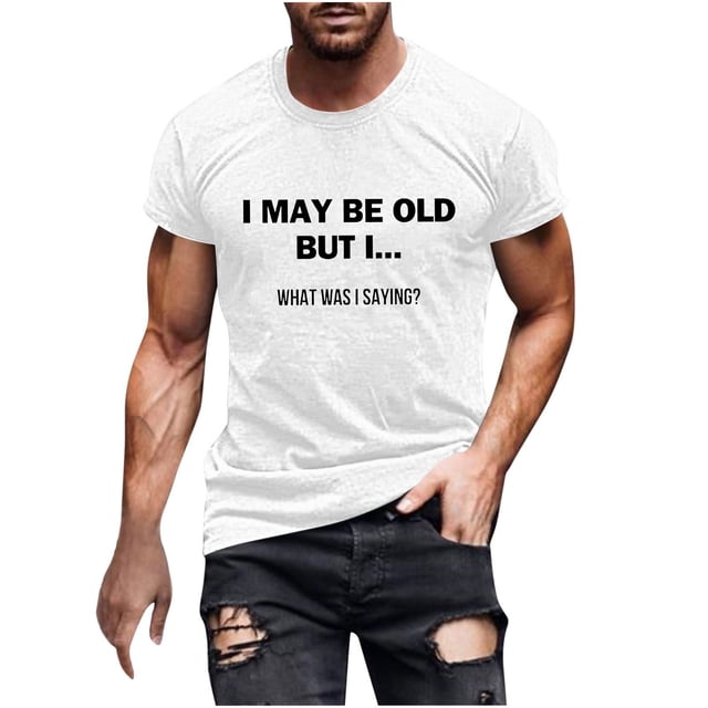 T-Shirt Graphique Imprimé pour Hommes, Manches Courtes Col Rond, Tissu Léger en Coton pour Confort Quotidien