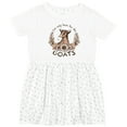 thumbnail image 3 of Inktastic I'm Only Here for the Goats Girls Toddler Dress, 3 of 5