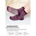thumbnail image 5 of AMITOFO 5 Pairs Non Slip Grip Socks - Ideal for Yoga, Pilates, Hospital Use - Men & Women's Crew Sticky Gripper Socks (Size 13-15), 5 of 6