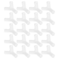 MEIBUTYUP 20Pcs White 3-Way Plastic Camping Tent Pole Tee Connectors Outdoor Accessories