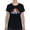Black (T-shirt), variant on Colorful Beagle Dog T-Shirt Women -Weekday Best Designs, Female 3X-Large