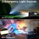 thumbnail image 4 of 10000mAh Emergency Solar Crank Radio, AM FM Weather Radio, Digital Display, 3-Way Powered Crank, Solar Radio with Type Charger, Flashlight, Reading Li, 4 of 4
