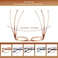 thumbnail image 4 of JOSCHOO 5 Pack Computer Reading Glasses for Women and Men Blue Light Blocking Spring Hinge Readers, 4 of 7