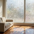 thumbnail image 2 of REGALWOVEN Frosted Window Privacy Film, Non Adhesive Static Cling Glass Stickers Sun Control Door Covering Decals for Home Iridescent Silver 39.4 x 23.6 Inch, 2 of 7