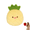 F, variant on Cute Fruit Plush Toys Pillow, Soft Cartoon Fruit Stuffed Plushies, Pumpkin Strawberry Durian Pineapple Peach Watermelon Plush Doll, Home Decor Christmas Gift for Kids C