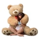 thumbnail image 1 of Peluche gigante de peluche Teddy Bear HollyHome, 150 cm, color marrón, 1 of 9