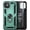 Green, variant on Nagebee Phone Case Compatible for iPhone 12 Mini (5.4 inch) with Tempered Glass Screen Protector, Military Armor [Magnetic Ring Holder & Kickstand] Shockproof Protective Cover (Green)