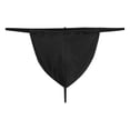 thumbnail image 2 of TANBOM Men's Nylon Thin Waistband Low Rise Thong Underwear, Black, 1-Pack, M, 2 of 6