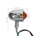 thumbnail image 2 of CRILSTYLEO 2Ud Frontal Y Trasero Para Motocicleta Retro Y Resistente Plata, 2 of 8