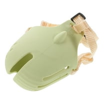 LOLIPPYY Large Dog Muzzle in Light Green, 1 Piece, Comfortable Design to Prevent Barking