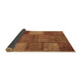 thumbnail image 2 of Ahgly Company Indoor Round Patchwork Brown Transitional Area Rugs, 6' Round, 2 of 4
