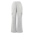 thumbnail image 6 of Womens Trousers Womens Casual Pants Grey Work Pants Women Loose Womens Pants Women High Waisted Pants With Pockets Fall Pants for Women 2025, 6 of 6