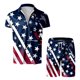 thumbnail image 1 of Playeras De Hombre Camisa A Cuadros Para Hombre, Camisa Con Solapa Y Botones, Estampados Gráficos Degradados, Camiseta De Manga Corta Con Estampado Urbano Para Exteriores, 1 of 4