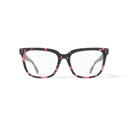 Kenneth Cole Women's KC0973-1 Square Prescription Eyeglasses with Case, Pink