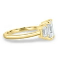 thumbnail image 3 of 2.00Ct Emerald Cut Moissanite Trilogy Engagement Ring, 14K Yellow Gold, US 9.5, 3 of 7