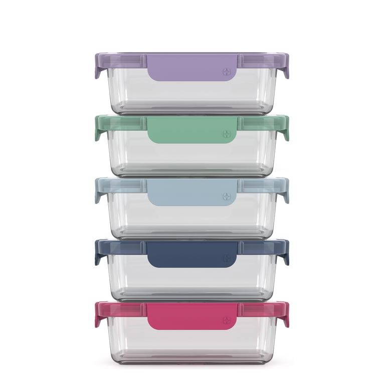 Ello Color Lock 10-Piece Glass Meal Prep Container Set photo 1