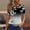 #Floral print_7 Black, variant on Womens Floral Print T-Shirts Round Neck Tee Short Sleeve Tops Loose Fit Tunic Blouses Gym Workout Y2K Clothes