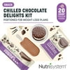 Nutrisystem Chilled Chocolate Delights Kit, Frozen, 5g Protein, 20 Count (Regular Size)