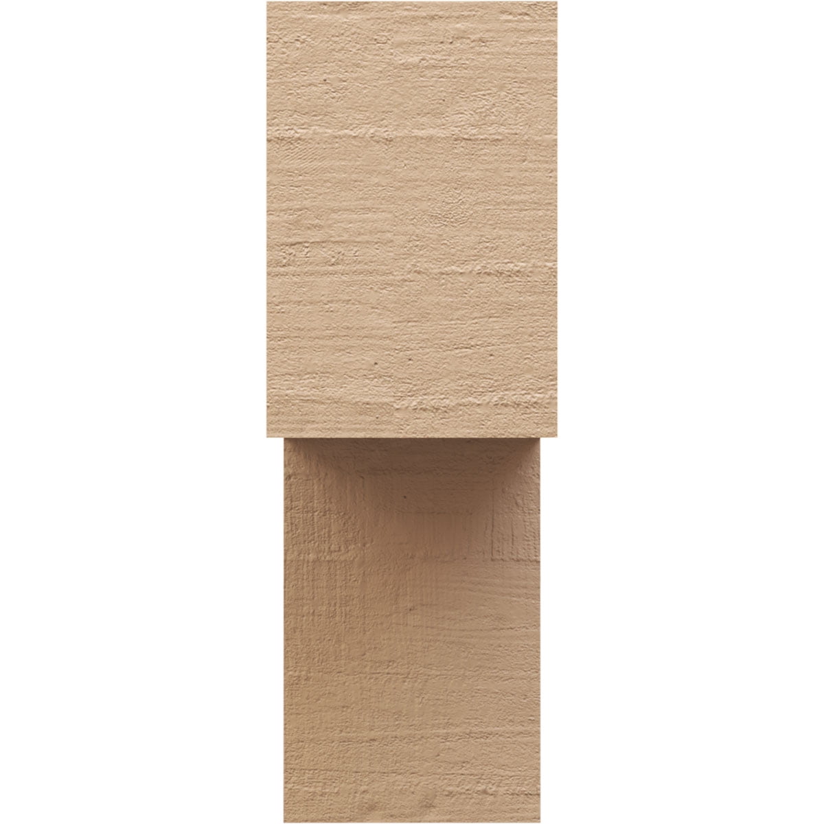 10"W x 20"D x 30"H Classic Chapel Hill Rough Cedar Woodgrain TimberThane Corbel, Primed Tan