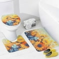 thumbnail image 4 of Sunflower Shower Curtain Sets with Rugs 4 Piece Rustic, 4 of 8