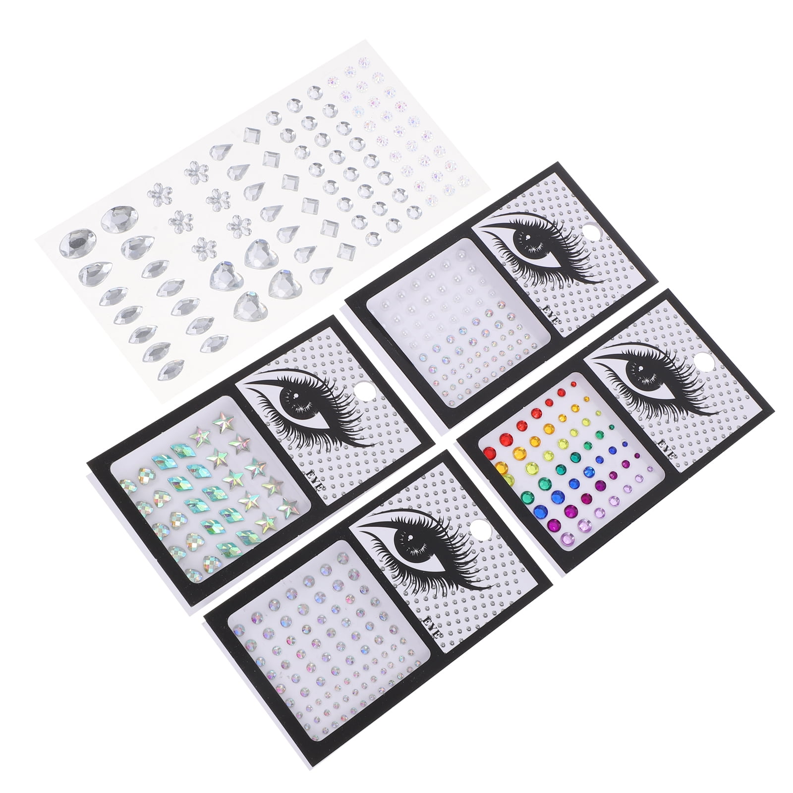  FRCOLOR 2pcs Temporary Eye Stickers Glitter Stickers for Kids  face Jewels Eye Temporary Eye Liner Stickers Decorative Stickers Sparkle  Stickers Transfer Stickers Miss Cosplay : Beauty & Personal Care