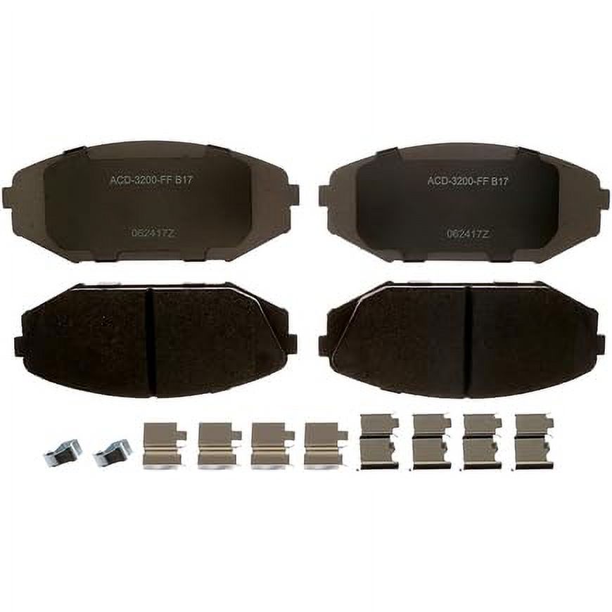 Mufflers For Acura MDX Ceramic Brake Pad Set - Front & Rear For 2002-2004 Honda Odyssey & 2001-2002 Acura MDX Rear Break Pads