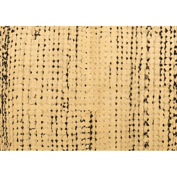 Ahgly Company Indoor Rectangle Solid Brown Modern Area Rugs, 7' x 9'