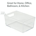 thumbnail image 6 of Simplify Small Plastic Storage Bin in Clear, 6 of 6