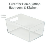Simplify Small Plastic Storage Bin in Clear
