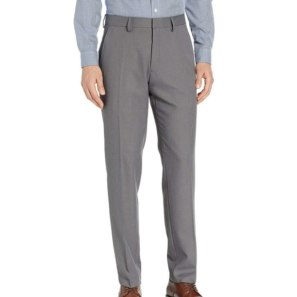 Kenneth Cole Reaction Mens Dress Pant 36x32 Modern Fit Stretch Gray 36 Walmart Com