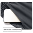 thumbnail image 6 of Fengqque Men's Shorts Elastic Waist Drawstring Quick-drying Outdoor Summer Beach Shorts with Pockets Hiking Shorts Dark Gray XS(XS), 6 of 6
