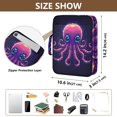 thumbnail image 3 of Haosy Accordion File Organizer Zipper Binder 500 Sheet 6-Tab Expanding File Folder Multi-Pocket 1.2 Inch 3 Ring Pixel Octopus, 3 of 7