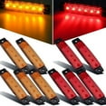 thumbnail image 4 of Troglfold led tail lights 2 Pcs 6 LED 12V Trailer Trunk Tail Light Replacement Led Trailer Taillight Turn Signal Brake Marker Tail LED Light (Red),3.74"X0.79"X0.31", 4 of 10