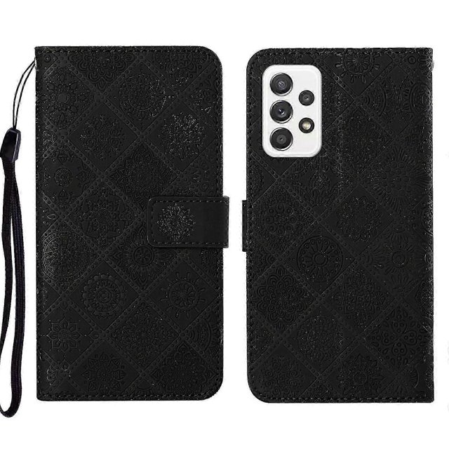 For Samsung Galaxy A53 Ethnic Style Embossed Pattern Leather Phone Case