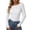 Y2-White, variant on Women Sheer Lace Long Sleeve Tops Casual Floral See Through Blouses White M