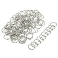 thumbnail image 1 of Unique Bargains Metal Binder Rings, Detachable Snap Clips, Silver Tone, 100 Count, 1 of 5