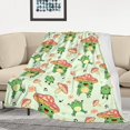 thumbnail image 1 of Cartoon Car Tractor Digital Printing Blanket Flannel Blanket Student Dormitory Blanket, 1 of 1