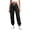 Black-1, variant on Womens Cargo Pants Baggy Elastic Waist Cargo Joggers For Women Oversized Casual Athletic Pants Cinch Bottom Trousers